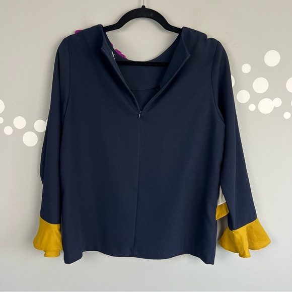 Storets Front Ruffle Flare Cuff Top - Picture 8 of 8